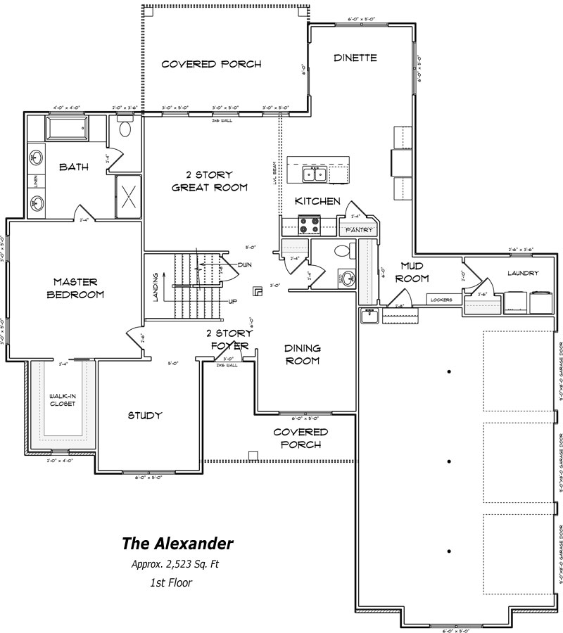 The Alexander 1st Floor Plan