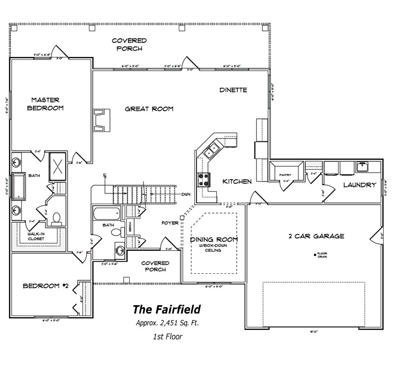 The Fairfield 1st Floor Plan