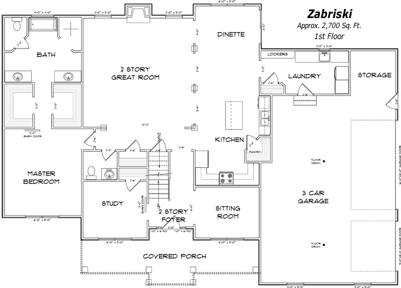 The Zabriski The Zabriski 1st Floor Plan