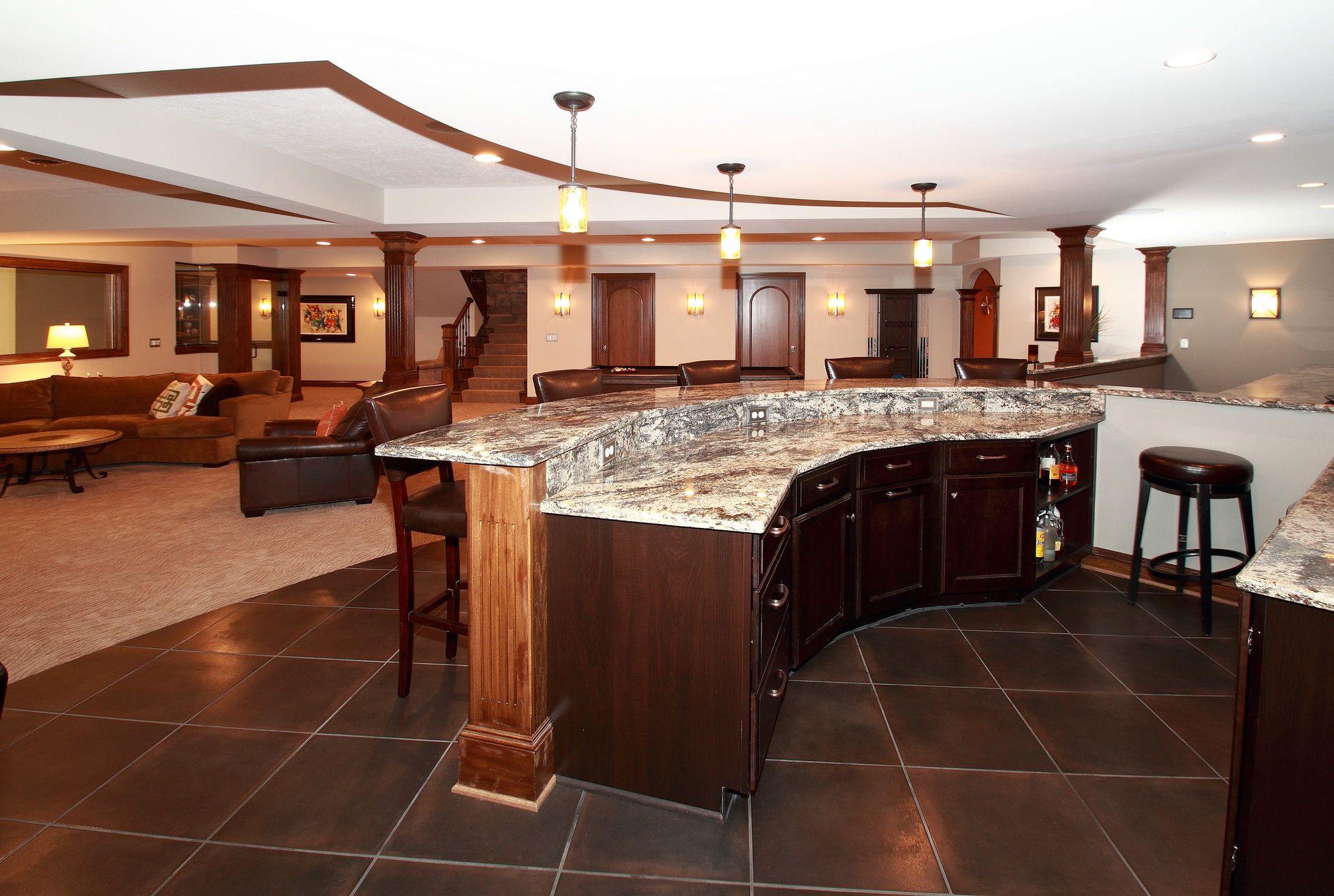 Bars and Basement Kitchens